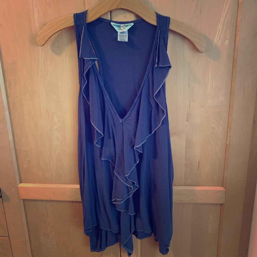 Hard Tail ruffle tank